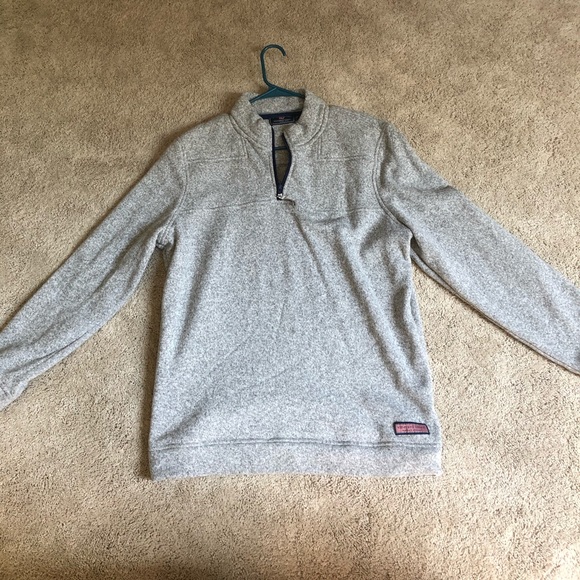 Vineyard Vines Fleece Shep Quarter Zip - Picture 1 of 2